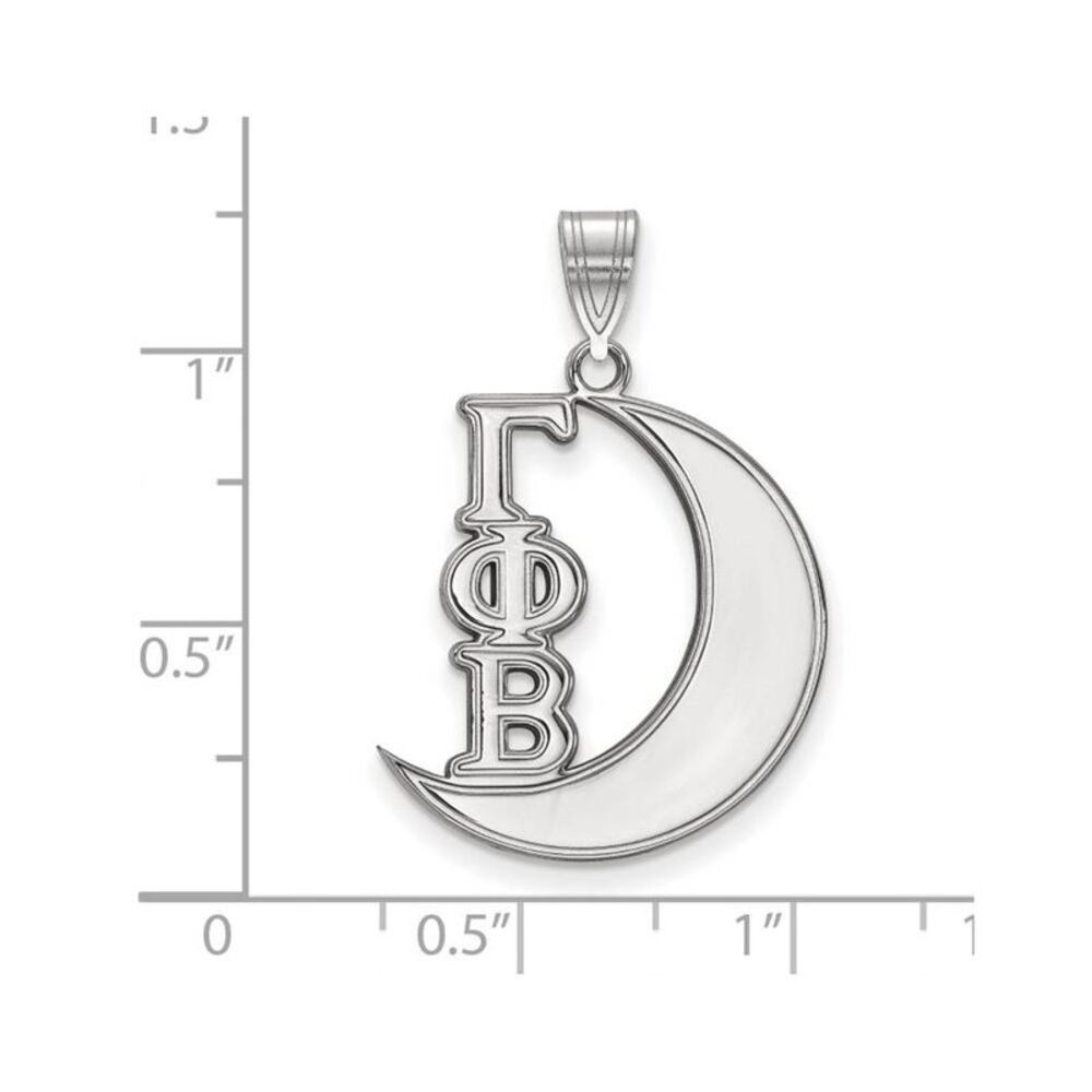 Sterling Silver Gamma Phi Beta Medium Pendant - Picture 2 of 3
